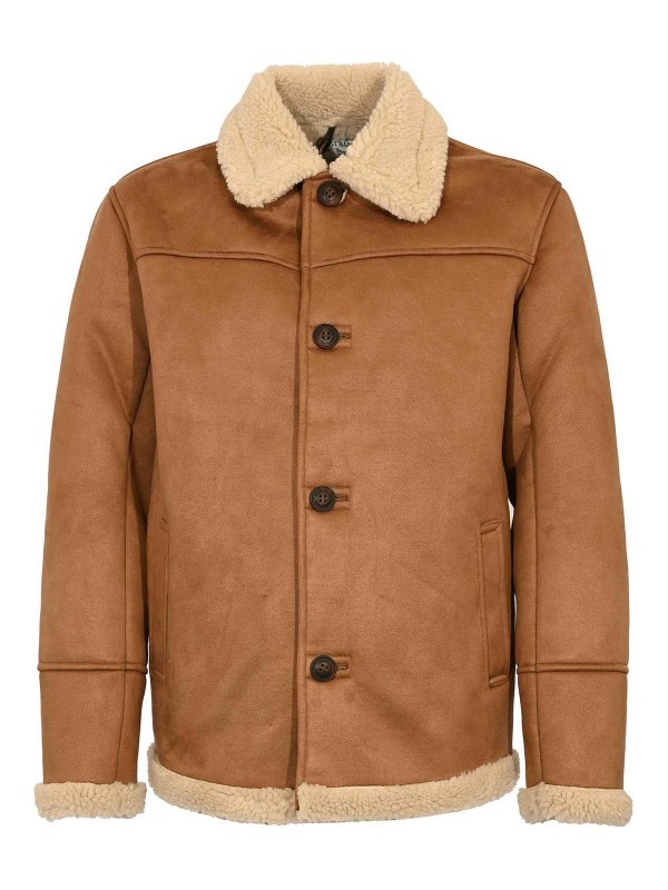 MC2 SAINT BARTH: 毛皮＆シアリングコート - 毛皮/ムートンコート - キャメル