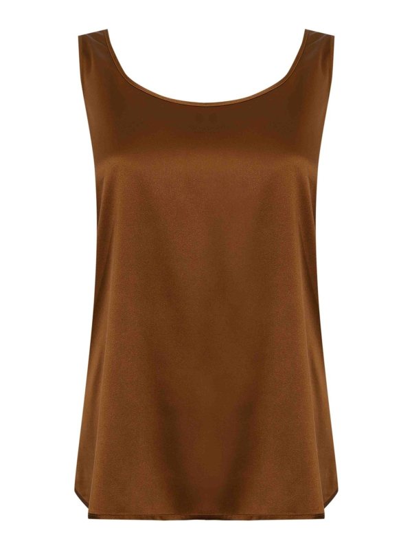 Max Mara: トップス＆タンクトップ - トップ/タンクトップ - ブラウン