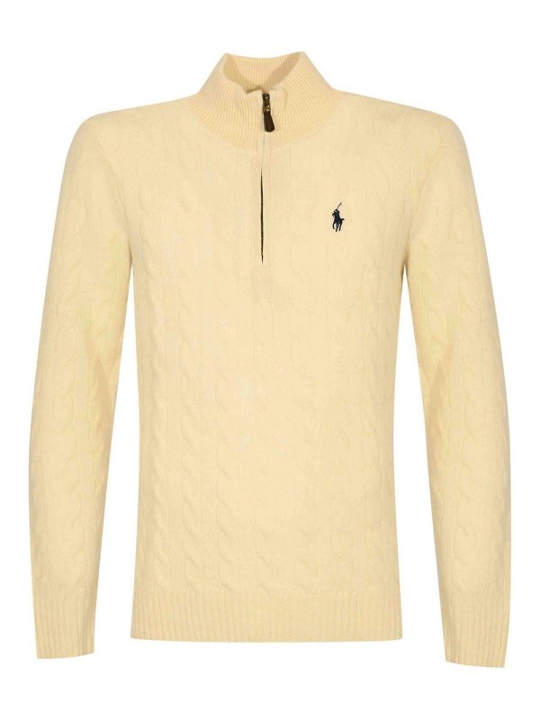 POLO RALPH LAUREN: Turtlenecks & Polo necks - Wool And Cashmere Turtleneck With Zip