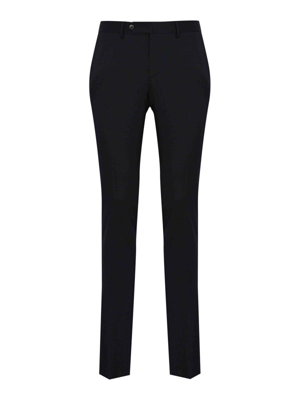 PT TORINO: casual trousers - Super Slim Travel Trousers In Wool Blend