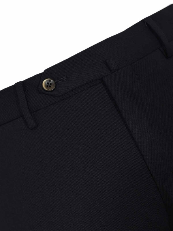 The Best Shops PT TORINO: casual trousers - Super Slim Travel Trousers In Wool Blend