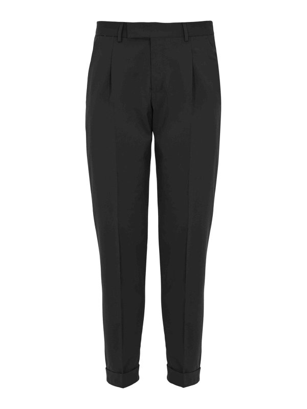 PT TORINO: Casual Hosen - Casual Hose - Dunkelbraun