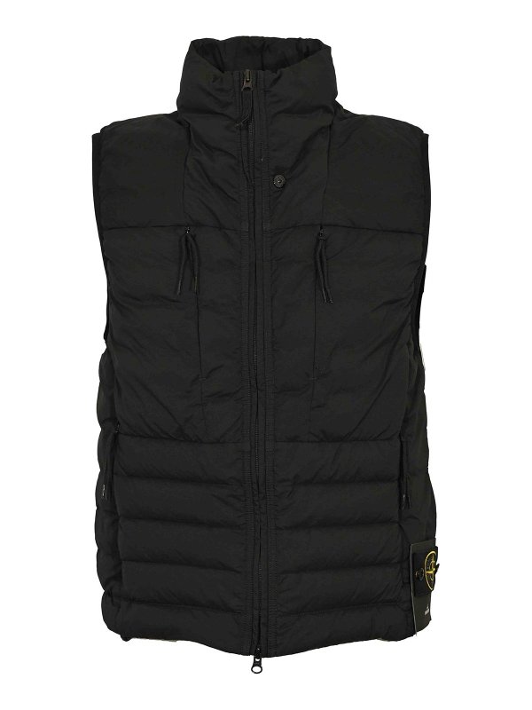 STONE ISLAND: vests - Quilted Nylon Vest