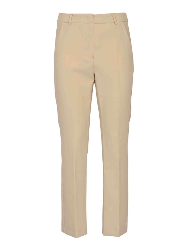 WEEKEND MAX MARA: casual trousers - Freda Straight Trousers In Cady