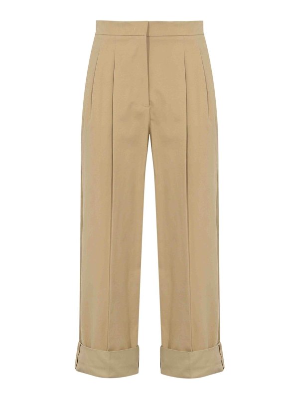 WEEKEND MAX MARA: カジュアルトラウザー - カジュアルパンツ - ベージュ
