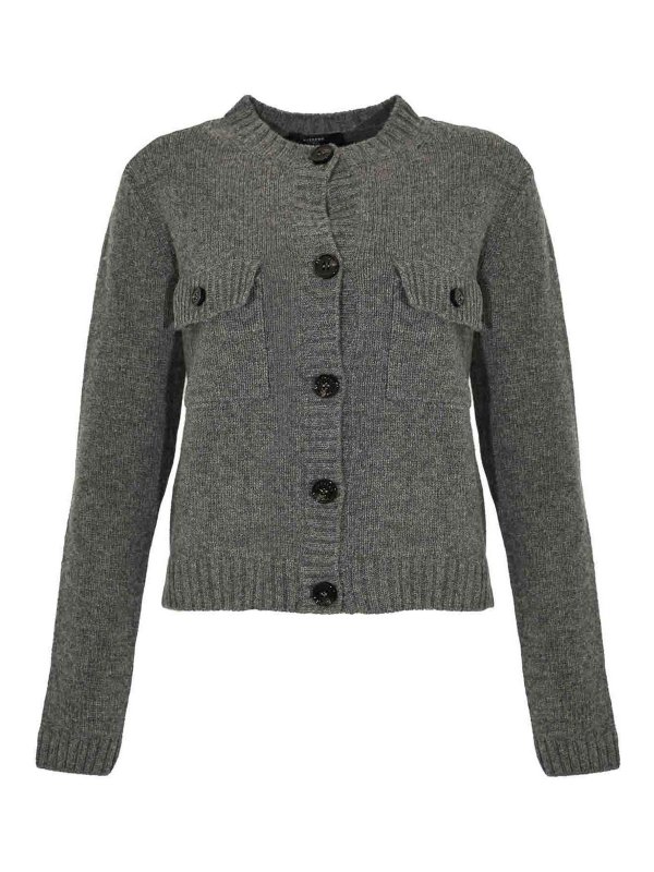 WEEKEND MAX MARA: cardigans - Obbia Wool Knit Cardigan