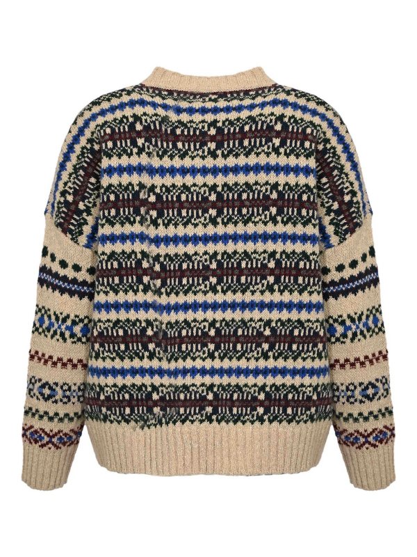 WEEKEND MAX MARA: crew necks online - Rivet Sweater In Wool Tweed