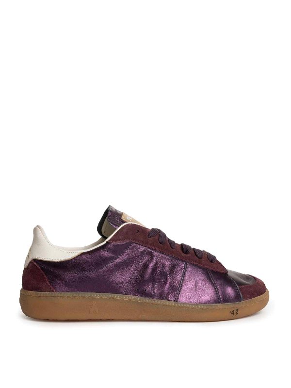 PATRIZIA PEPE: trainers - 93 Skin Sneakers In Laminated Nappa