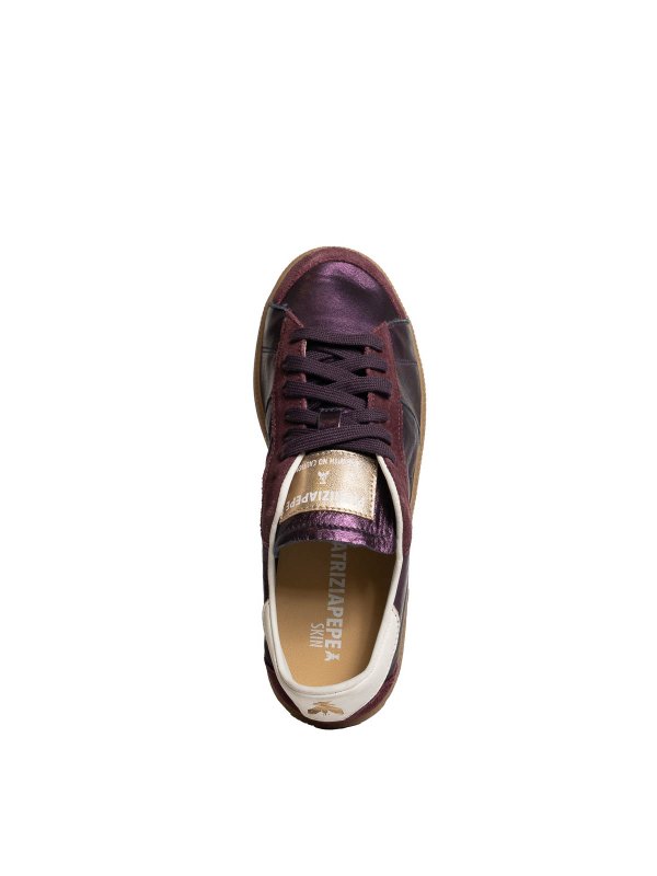 The Best Shops PATRIZIA PEPE: trainers - 93 Skin Sneakers In Laminated Nappa