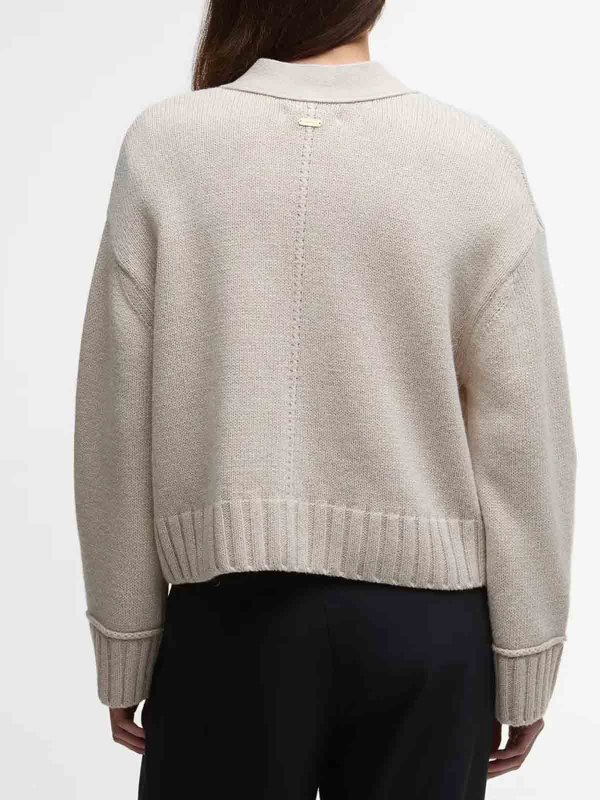 The Best Shops BARBOUR: Cardigans - Cardigan - Beige