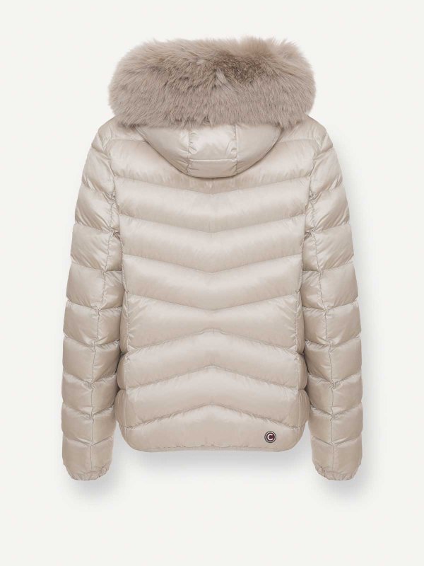 The Best Shops Colmar Originals: Quilted Down Jacket With Faux Fur