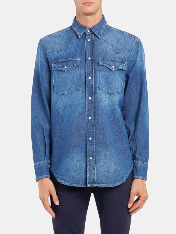 DONDUP: camicie online - Camicia in denim fissa Texas Regular