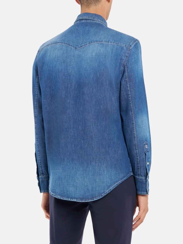 The Best Shops DONDUP: camicie - Camicia in denim fissa Texas Regular