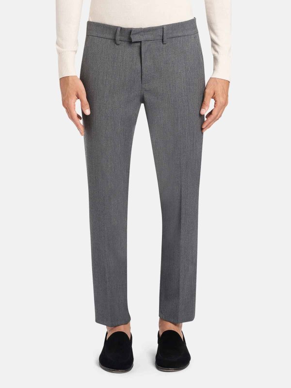 The Best Shops DONDUP: Pantalons élégants - Pantalon Couturier - Gris