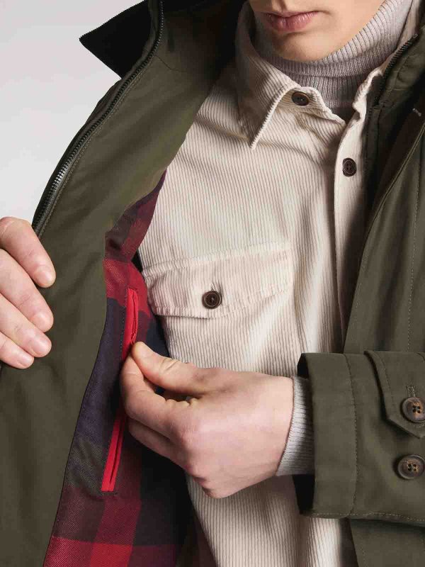 FAY buy online ショートコート - ダークグリーン