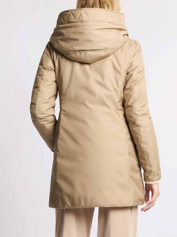 膝丈コート - キャメル shop online: FAY