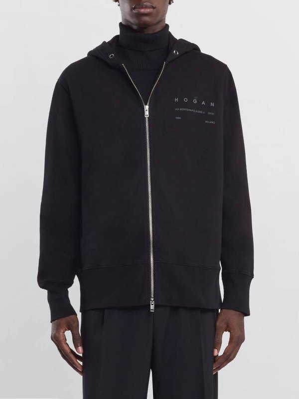 The Best Shops HOGAN: Sweatshirts & Sweaters - Zipper Hoodie