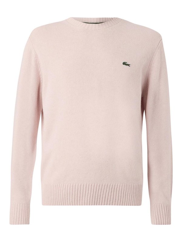 LACOSTE: crew necks - Carded Wool Crew Neck