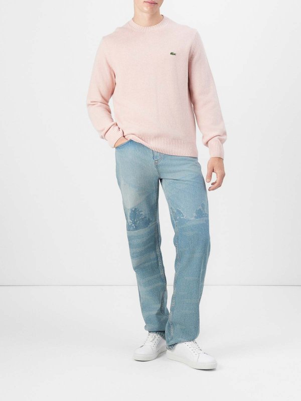 LACOSTE: crew necks online - Carded Wool Crew Neck