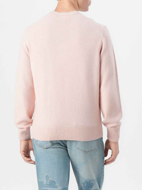 The Best Shops LACOSTE: crew necks - Carded Wool Crew Neck