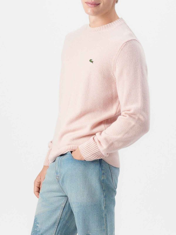 Carded Wool Crew Neck shop online: LACOSTE