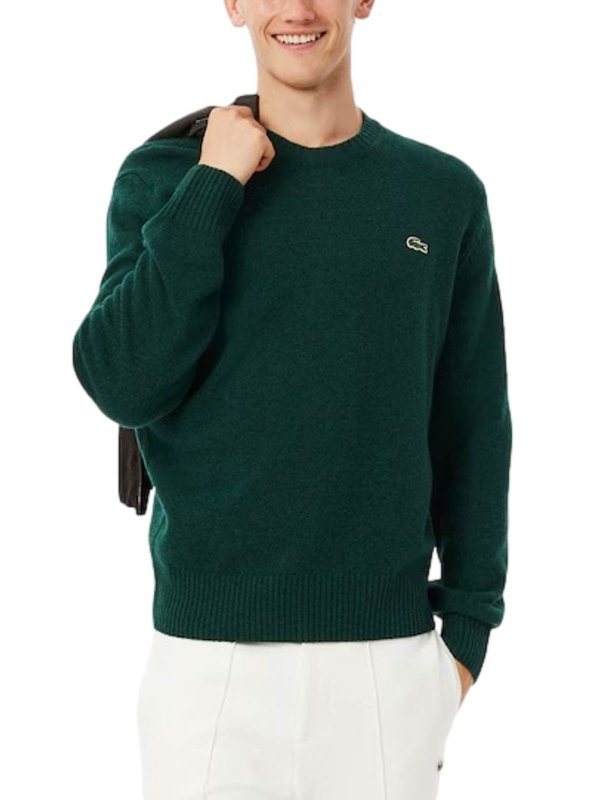 The Best Shops LACOSTE: クルーネック - クルーネック - ダークグリーン