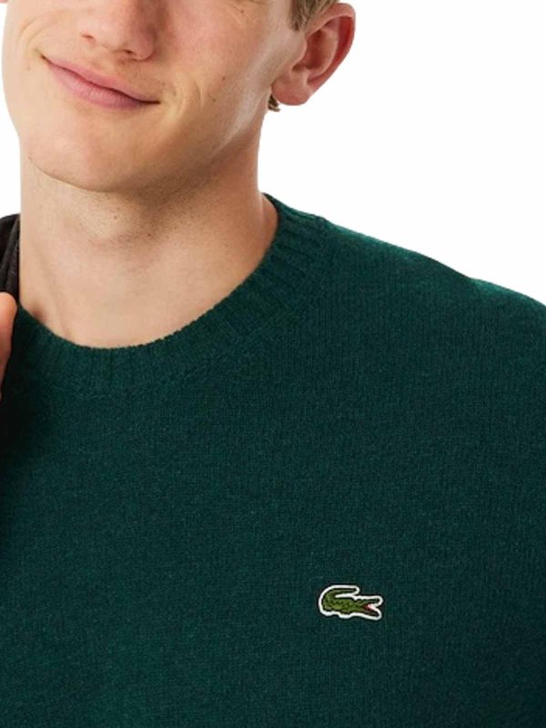 LACOSTE buy online クルーネック - ダークグリーン