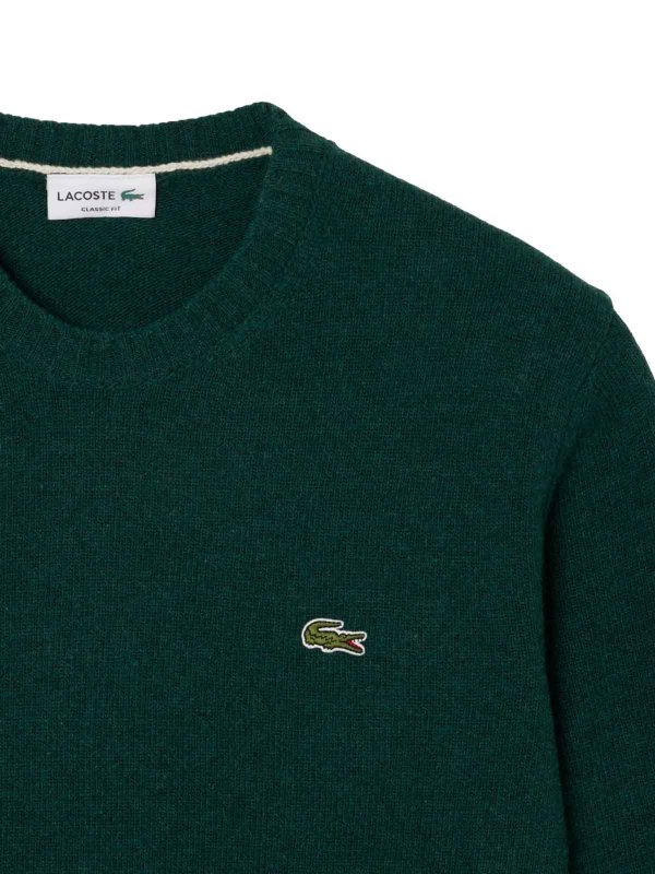 The Best Shops LACOSTE: クルーネック - ダークグリーン