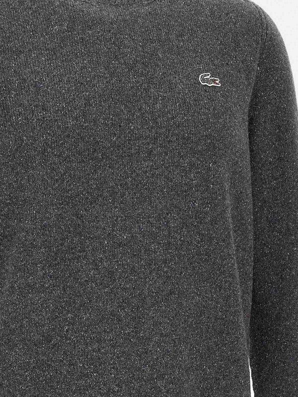 Pull Col Rond - Gris shop online: LACOSTE