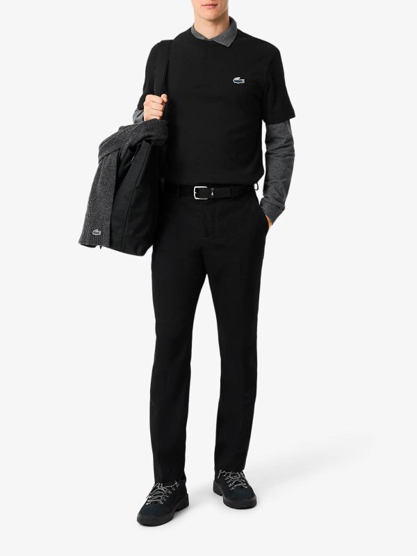 LACOSTE: t-shirt online - T-shirt in jersey pesante