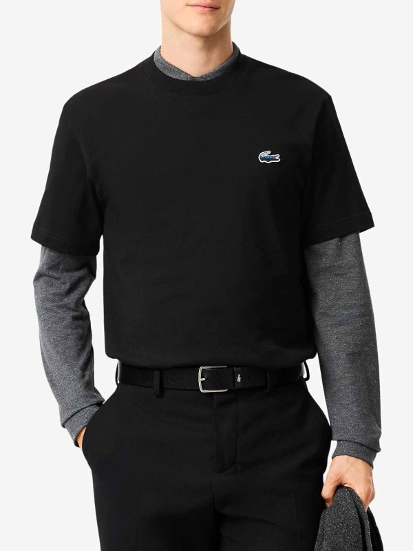 The Best Shops LACOSTE: t-shirt - T-shirt in jersey pesante