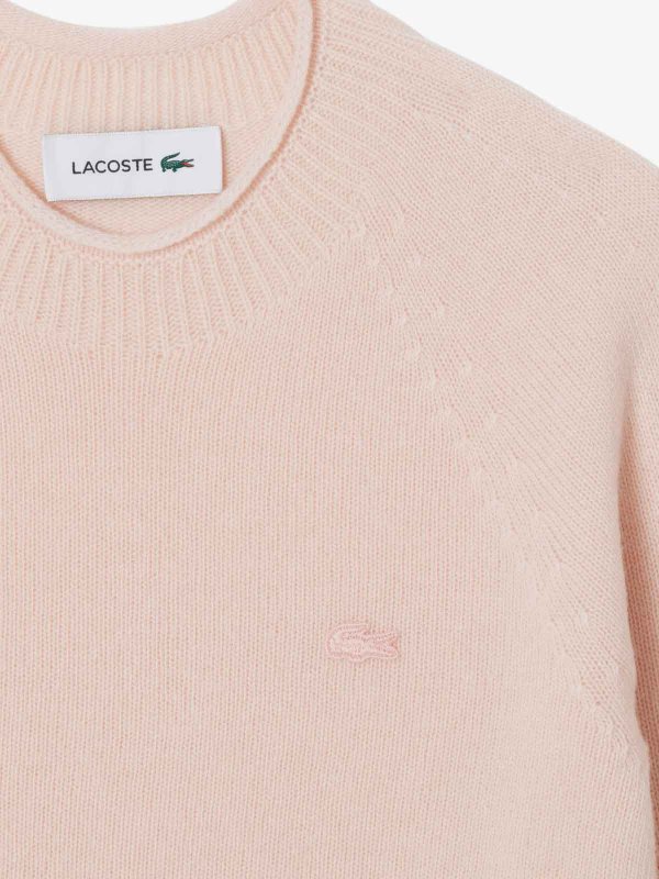 The Best Shops LACOSTE: Rundhalspullover - Nude