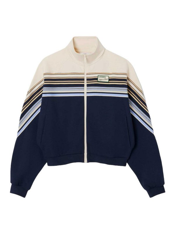 LACOSTE: crew necks - Zipper Sweater Made In France