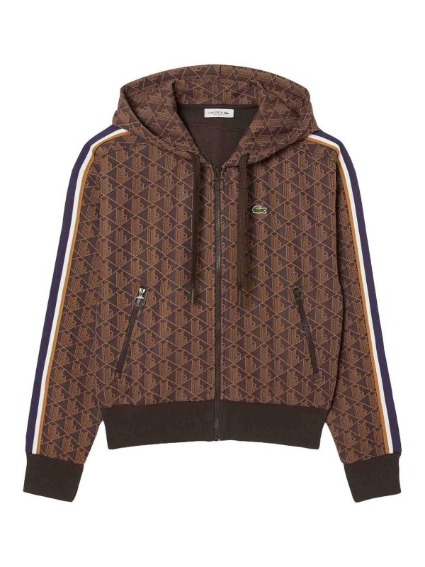 LACOSTE: Sudaderas y suéteres - Sudadera - Marrón