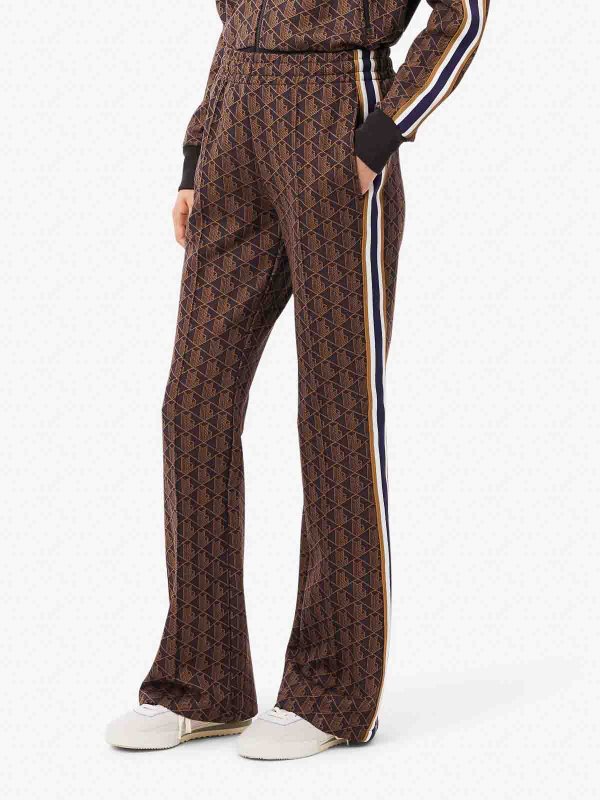 The Best Shops LACOSTE: tracksuit bottoms - Monogrammed Flared Sweatpants