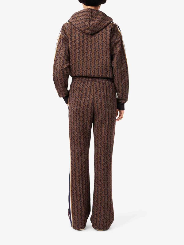 Monogrammed Flared Sweatpants shop online: LACOSTE