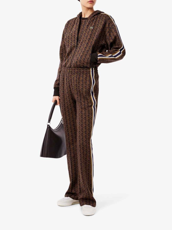 LACOSTE buy online Monogrammed Flared Sweatpants