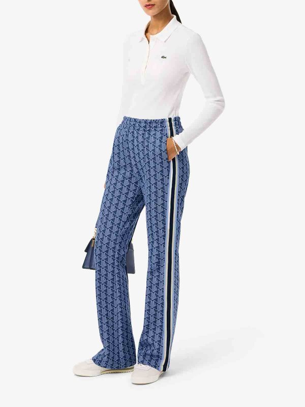 LACOSTE: スウェットパンツ online - トラックスーツ ボトムス - ブルー