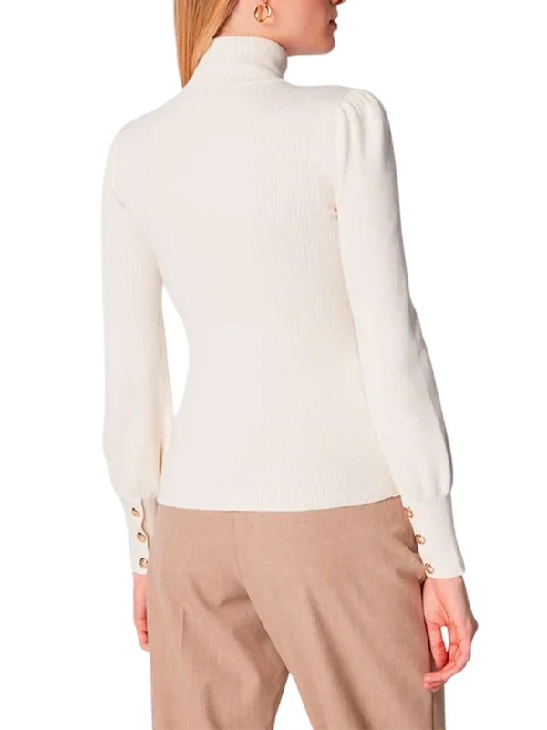 The Best Shops LAUREN RALPH LAUREN: Strickpullover mit Rundhalsausschnitt - Rundhalspullover - Creme