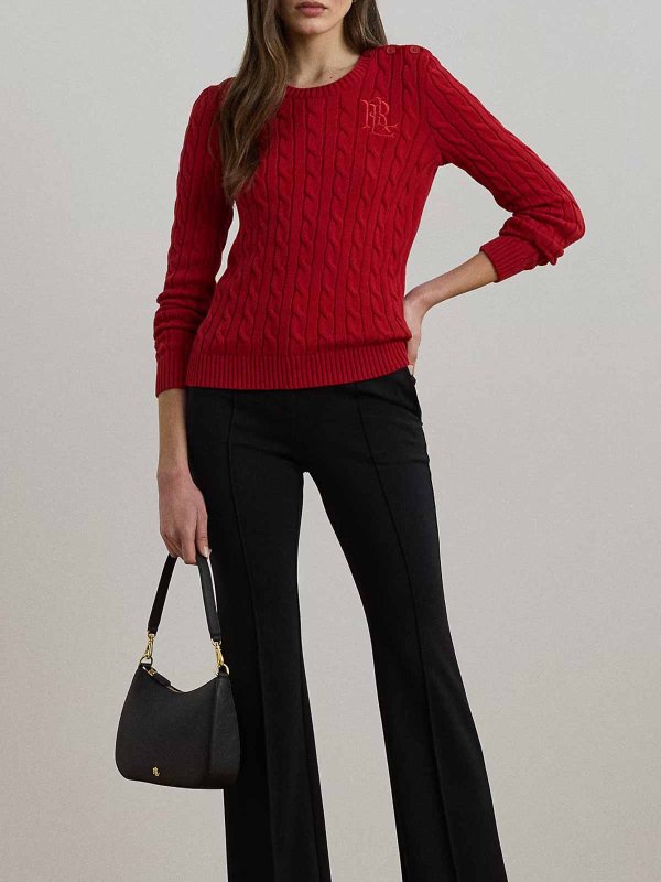 LAUREN RALPH LAUREN: クルーネック online - クルーネック - 赤