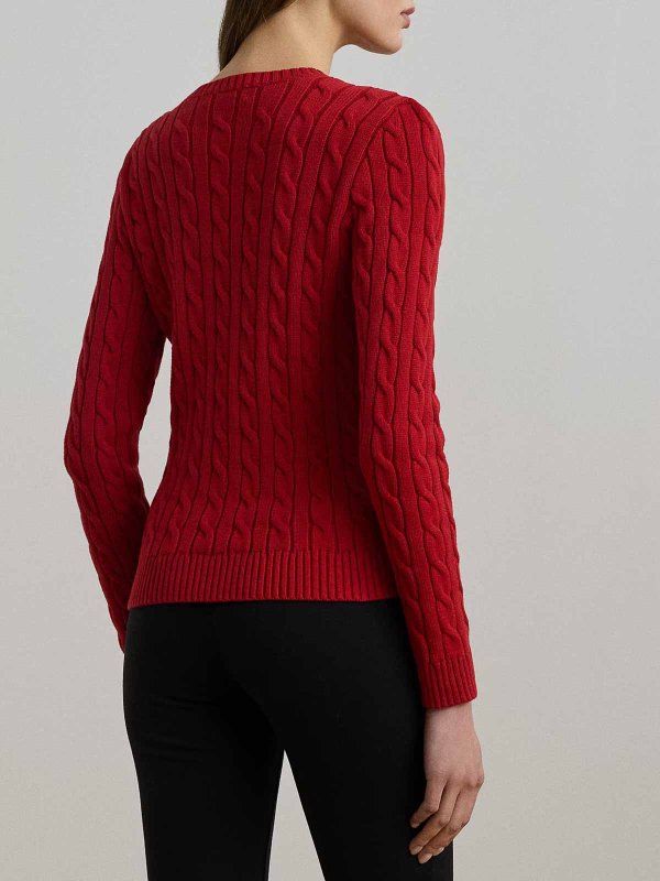 クルーネック - 赤 shop online: LAUREN RALPH LAUREN