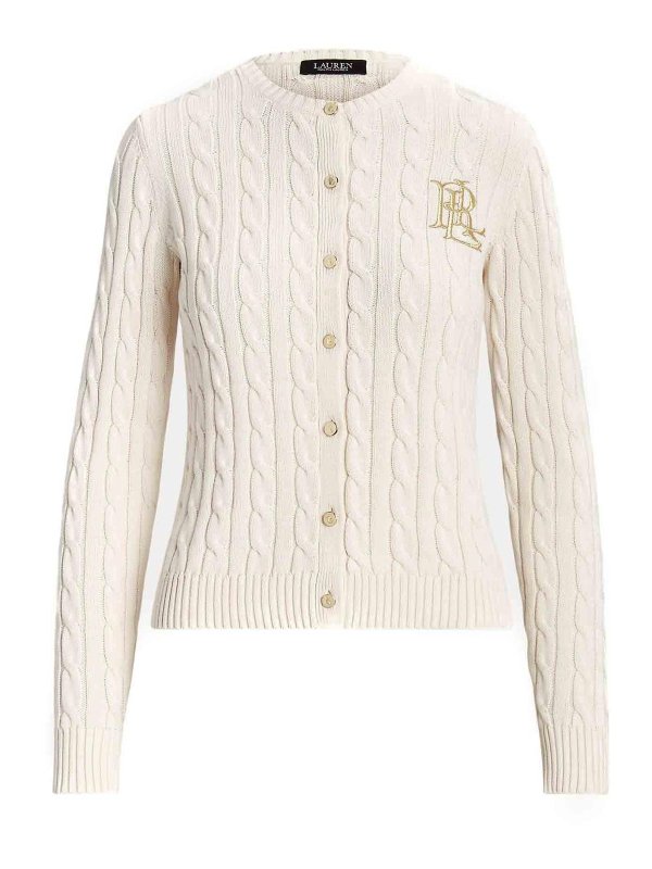 LAUREN RALPH LAUREN: Cardigans - Cardigan - Crème