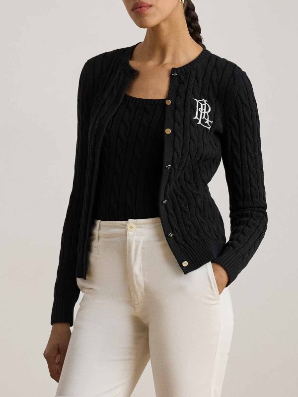 The Best Shops LAUREN RALPH LAUREN: Cardigans - Cardigan - Noir