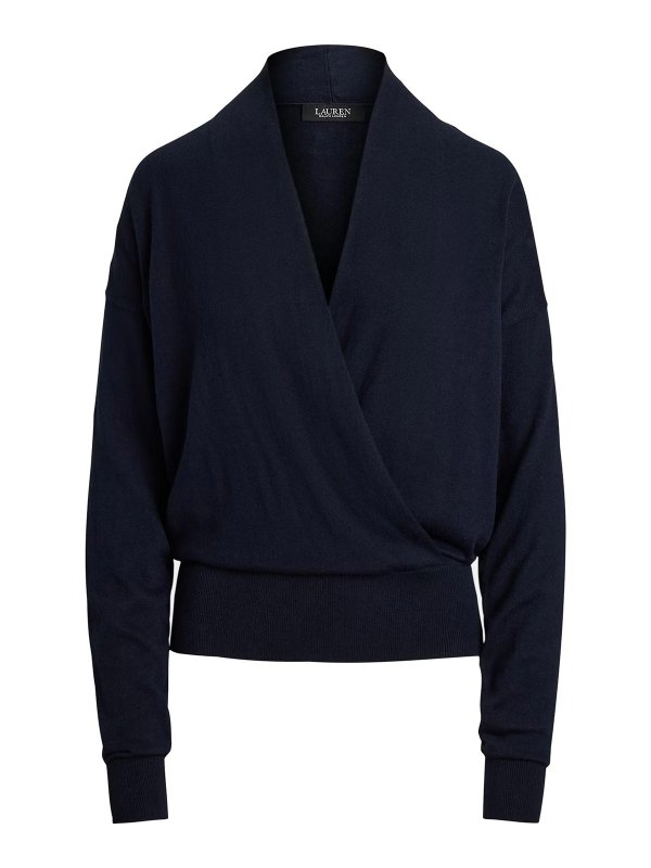 LAUREN RALPH LAUREN: Pull col rond - Pull Col Rond - Bleu