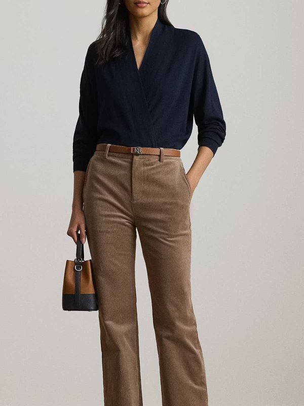 LAUREN RALPH LAUREN: Pull col rond online - Pull Col Rond - Bleu