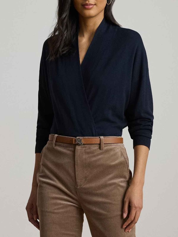 The Best Shops LAUREN RALPH LAUREN: Pull col rond - Pull Col Rond - Bleu