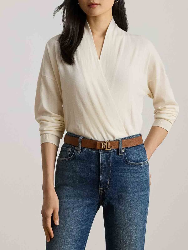 The Best Shops LAUREN RALPH LAUREN: クルーネック - クルーネック - クリーム