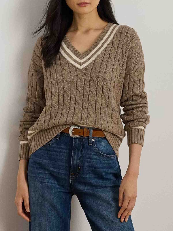 The Best Shops LAUREN RALPH LAUREN: crew necks - Tedurph-Long Sleeve-Pullover