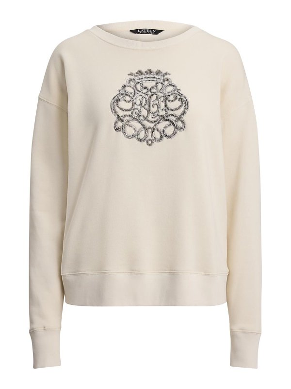 LAUREN RALPH LAUREN: Sweatshirts & Pulls - Sweat-Shirts - Crème
