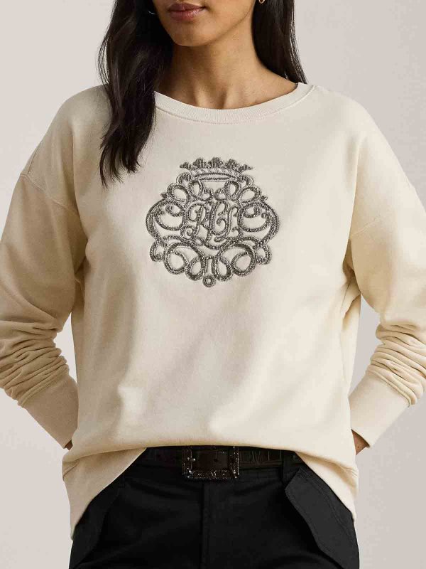 The Best Shops LAUREN RALPH LAUREN: Sweatshirts & Pulls - Sweat-Shirts - Crème